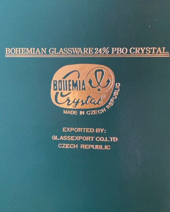 ボヘミアンクリスタル　Bohemian Glassware 花瓶