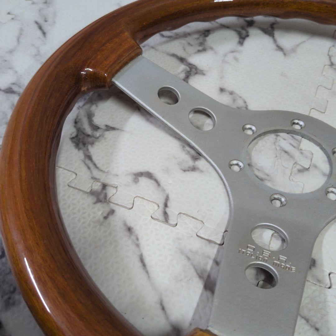 O.B.A ウッドステアリング　当時物