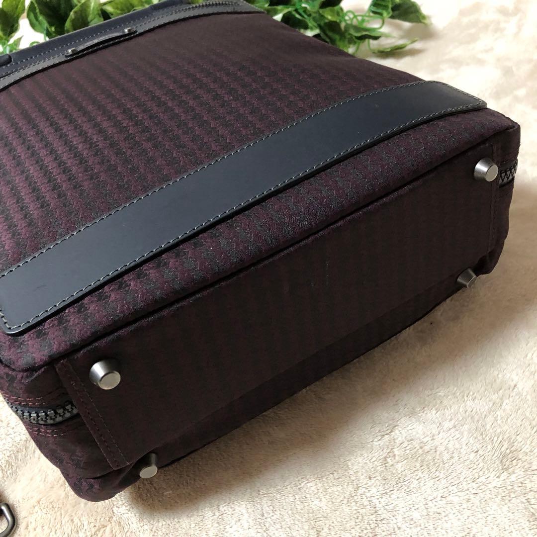 未使用　ポールスミス　ブリーフケース　ビジネスバッグ　千鳥格子　大容量　3way