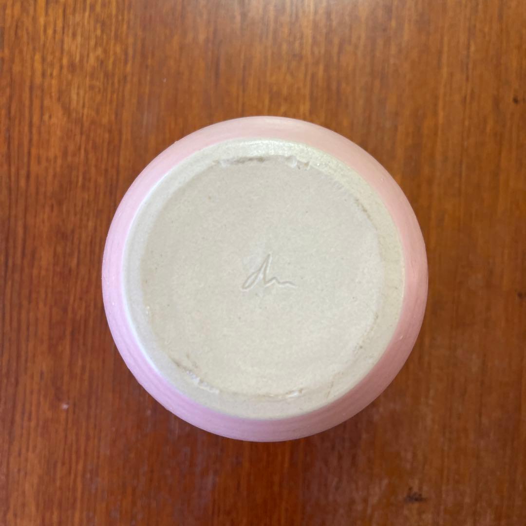 dina no 陶器　ピンク花器