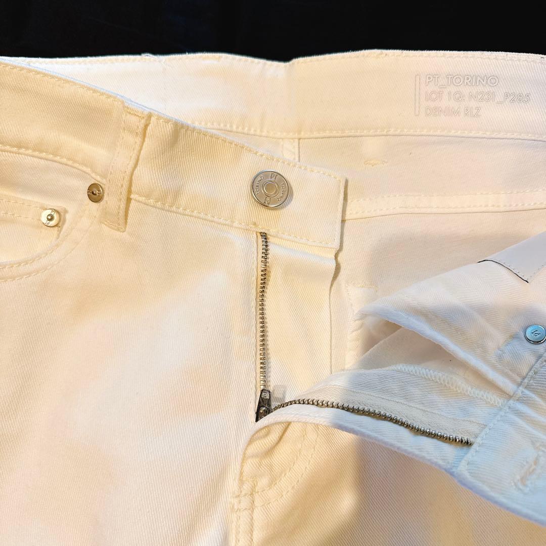 PT TORINO DENIM ホワイト 28