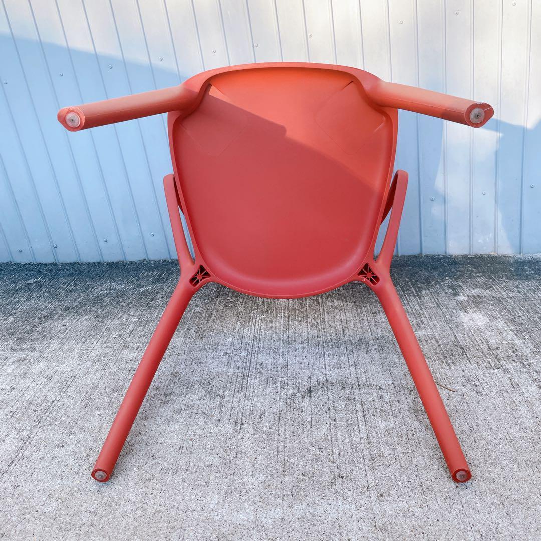 【未使用品】CHERRY エルパソ ダイニングチェア レッド 2脚セット①