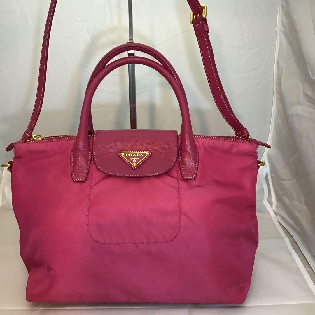❣️プラダ❣️2wayショルダーバッグ　ナイロンサフィアーノ　BN2106 ピンク