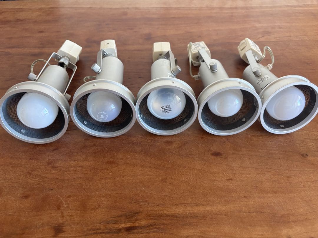 無印良品〔廃盤〕シルバー LED スポットライト 5個セット