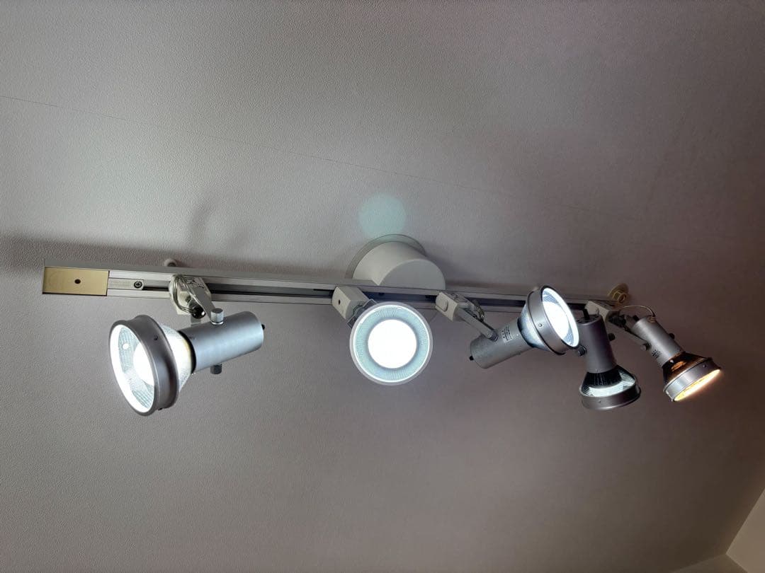 無印良品〔廃盤〕シルバー LED スポットライト 5個セット