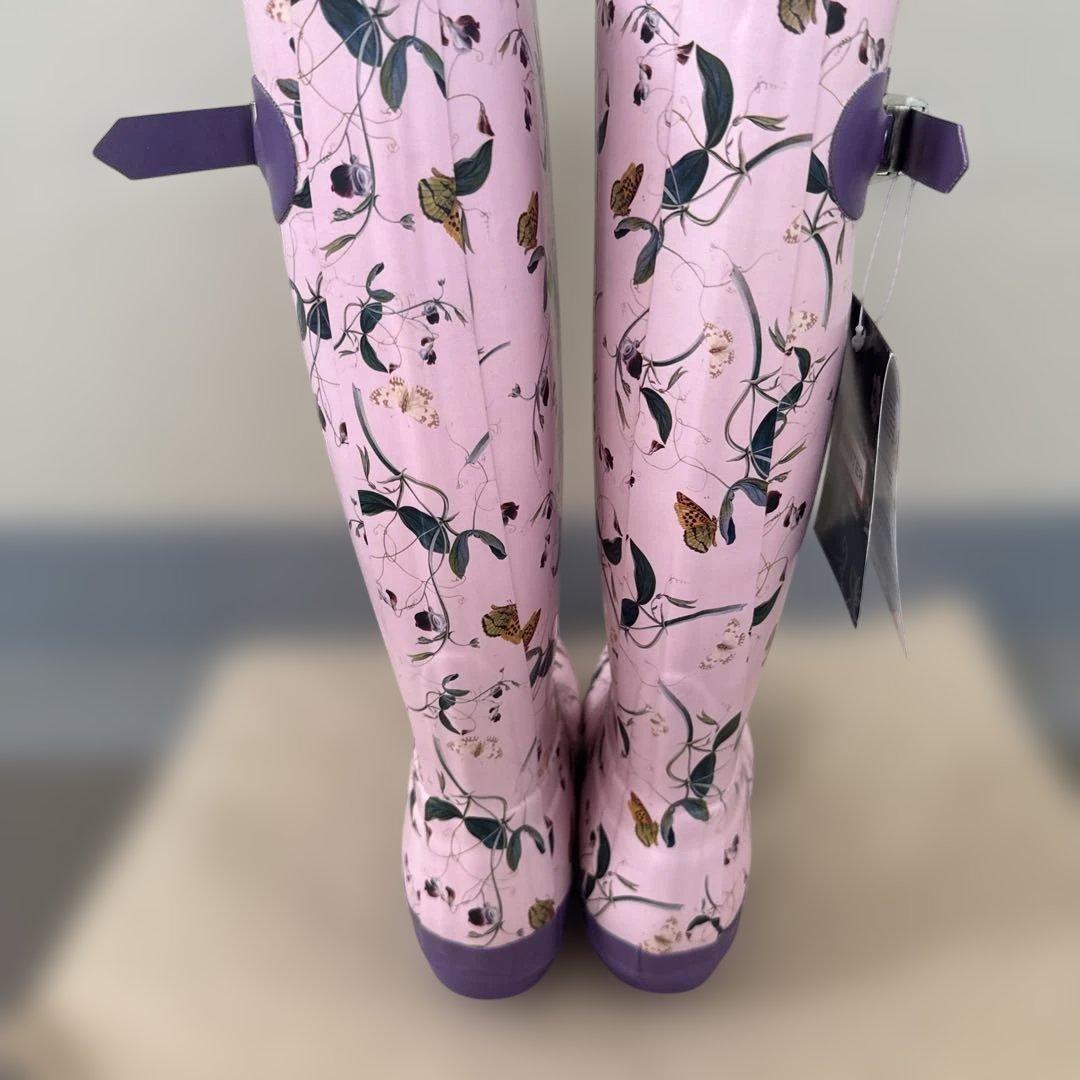 希少✨新品　ハンター ×RHS 花柄　レインブーツ 長靴 レディース 23cm
