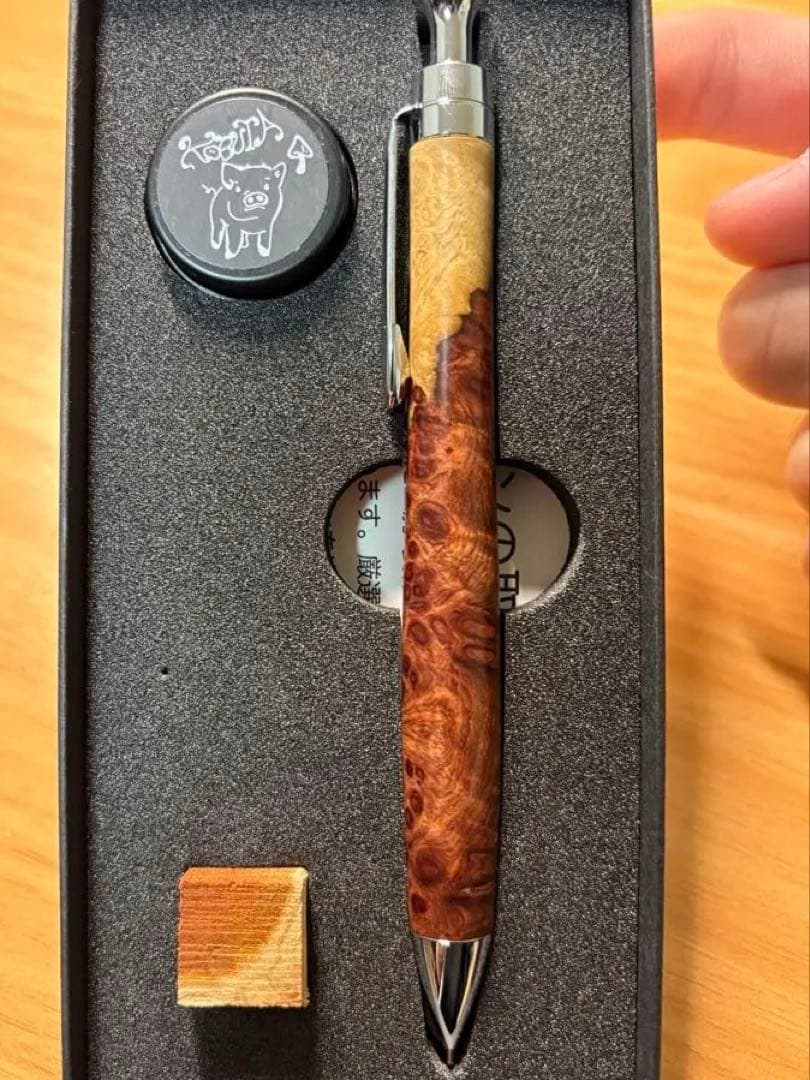 こぶた工房　旧型固定式口金0.5MP 極上+花梨紅白 グロテスク