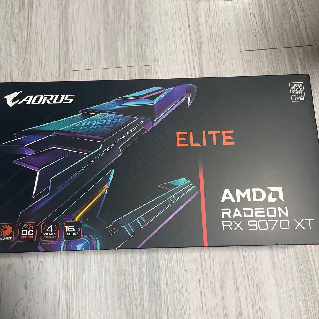 グラフィックボード・グラボ・ビデオカード AORUS ELITE Radeon RX 9070 XT 16GB