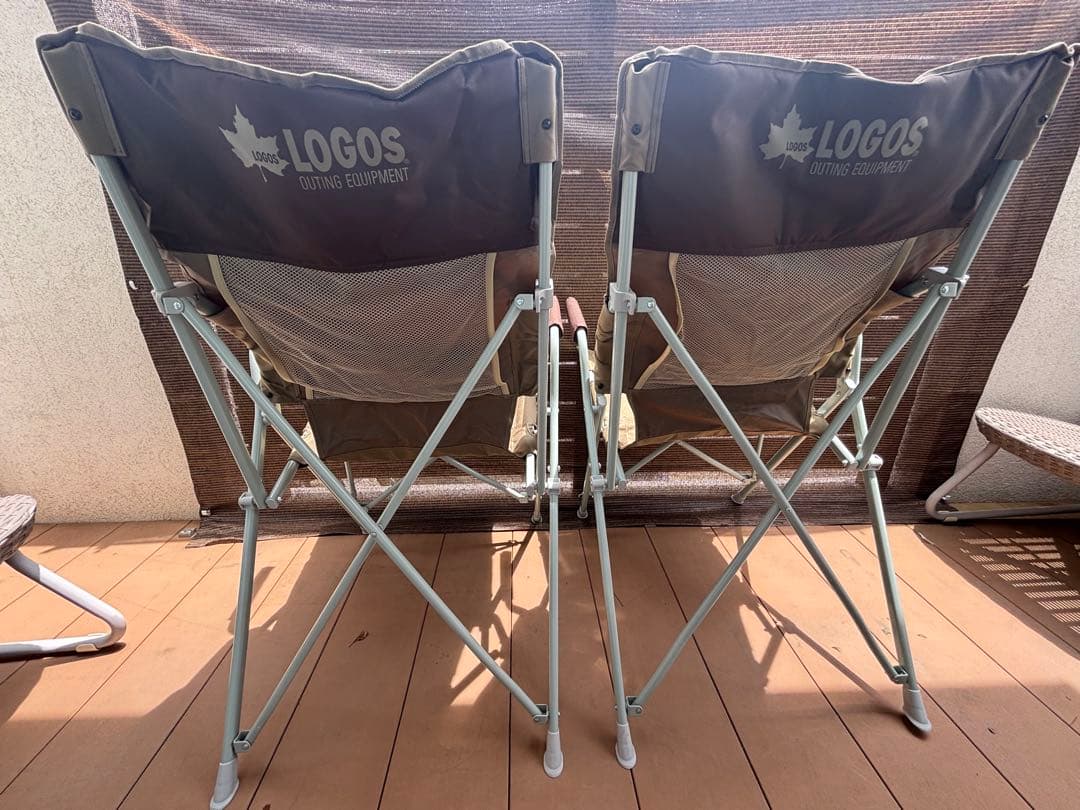 【値下げ】狩男さん依頼　LOGOS 折りたたみアウトドアチェア 2脚セット