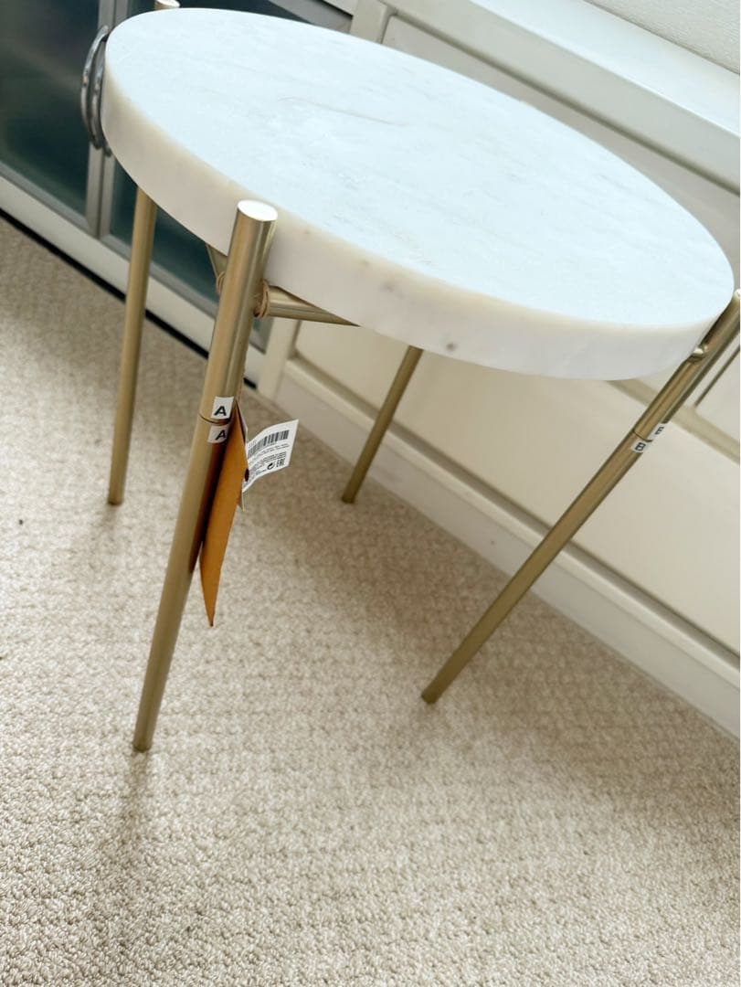 大理石風サイドテーブル ザラホーム