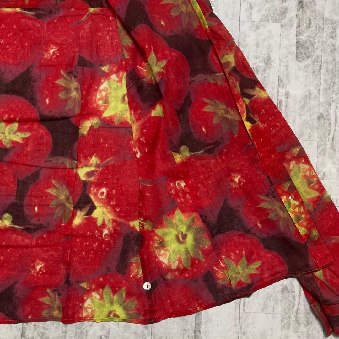 【希少デザイン】　ドルチェアンドガッパーナ D&G 長袖　シャツ　いちご総柄　M