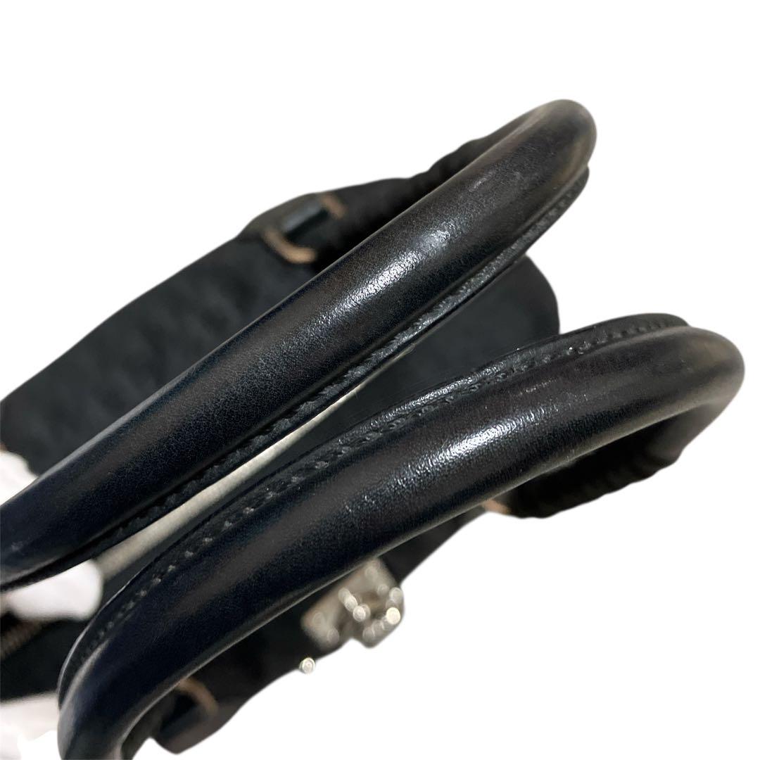 クリスチャン ディオール トロッター柄 ミニボストン型 ショルダーバッグ 美品