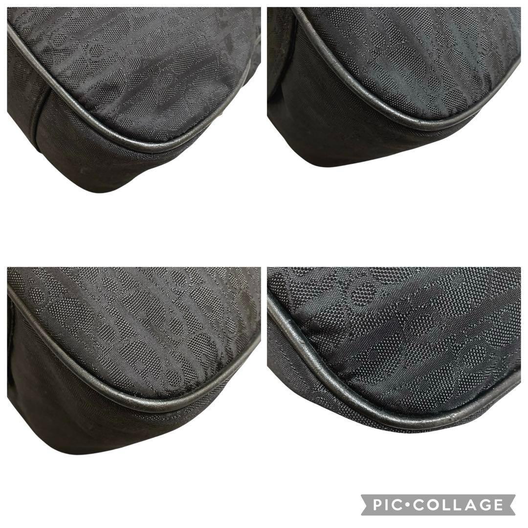 クリスチャン ディオール トロッター柄 ミニボストン型 ショルダーバッグ 美品