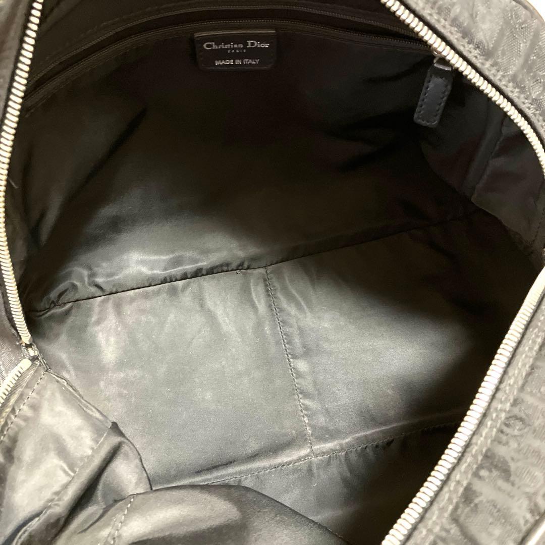 クリスチャン ディオール トロッター柄 ミニボストン型 ショルダーバッグ 美品