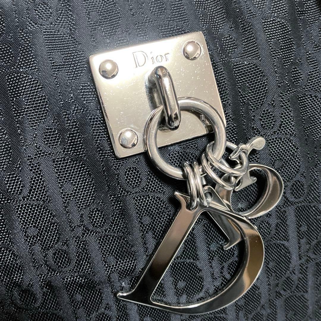 クリスチャン ディオール トロッター柄 ミニボストン型 ショルダーバッグ 美品