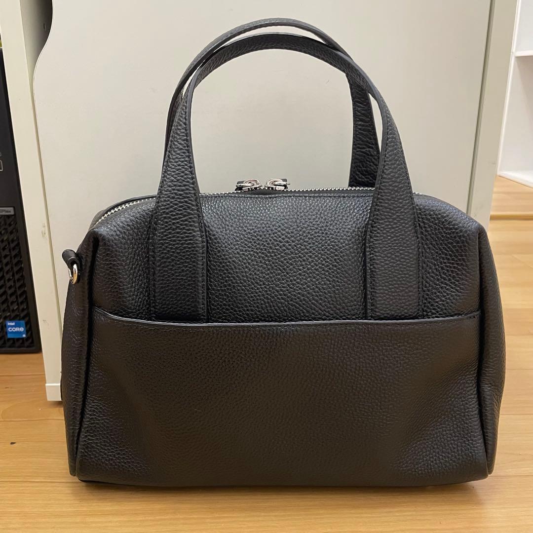 ear PAPILLONNER 2WAY スタッズボストンバッグ ブラック 本革