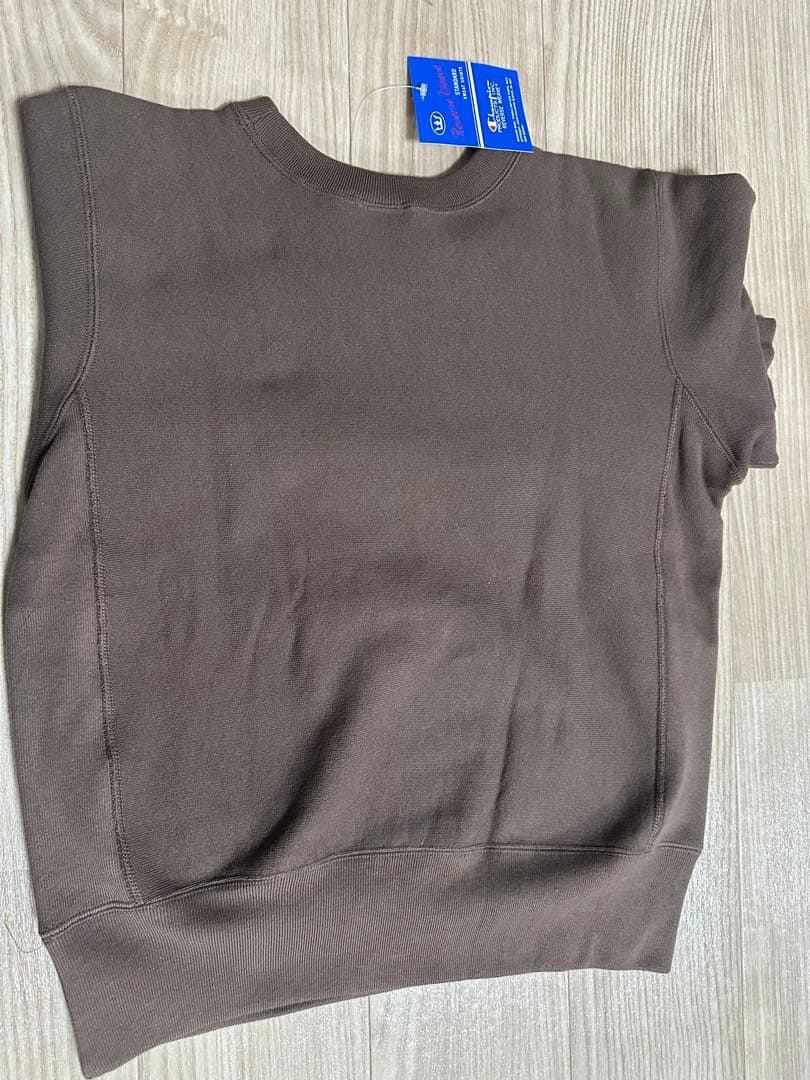 Champion リバースウィーブ クルーネック スウェット ブラウン