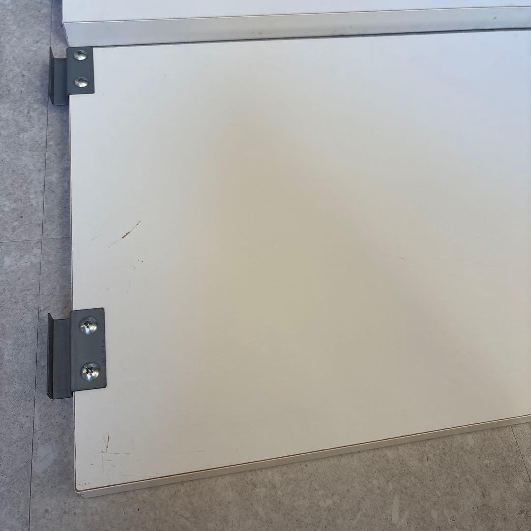 突っ張りシェルフ　幅90x奥行40cm用　追加棚　アイボリー　②