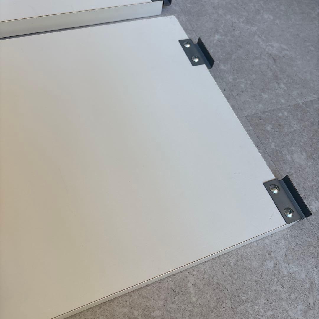 突っ張りシェルフ　幅90x奥行40cm用　追加棚　アイボリー　②