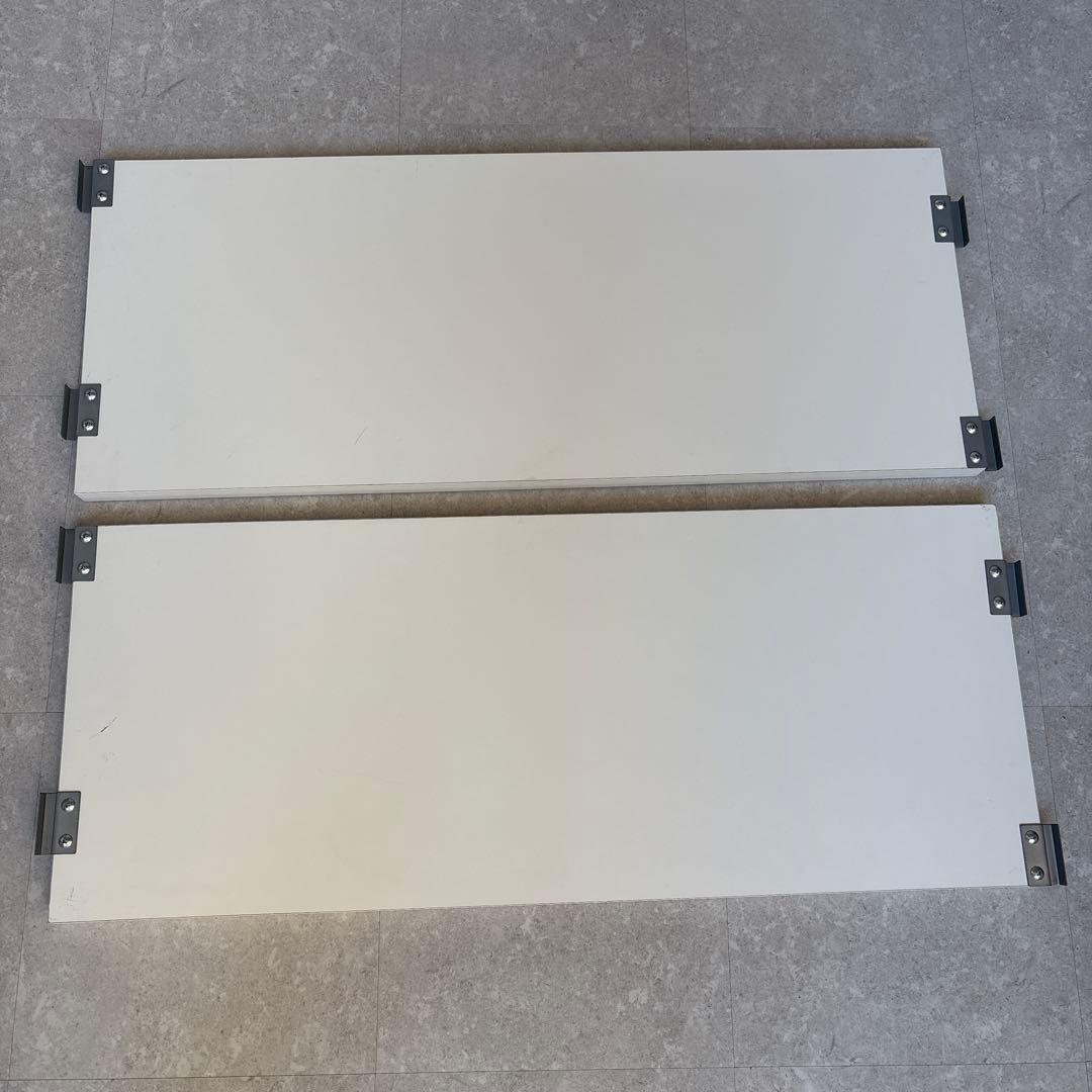 突っ張りシェルフ　幅90x奥行40cm用　追加棚　アイボリー　②