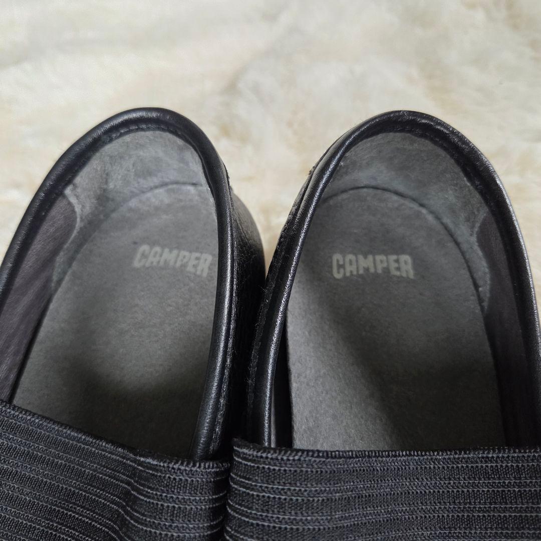 カンペール　CAMPER　バレエシューズ　黒 ストラップ　フラットシューズ　24