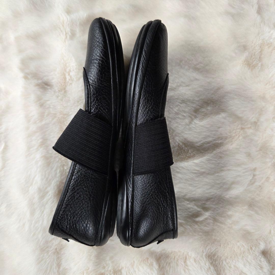 カンペール　CAMPER　バレエシューズ　黒 ストラップ　フラットシューズ　24