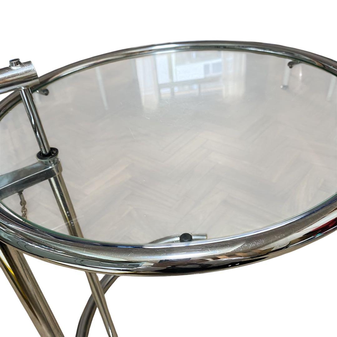【良品】EileenGray アイリーングレイ リプロ品 アジャスタブルテーブル