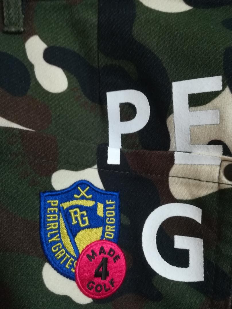 PEARLY GATES 30周年記念モデル カールカール カモ柄プリントパンツ