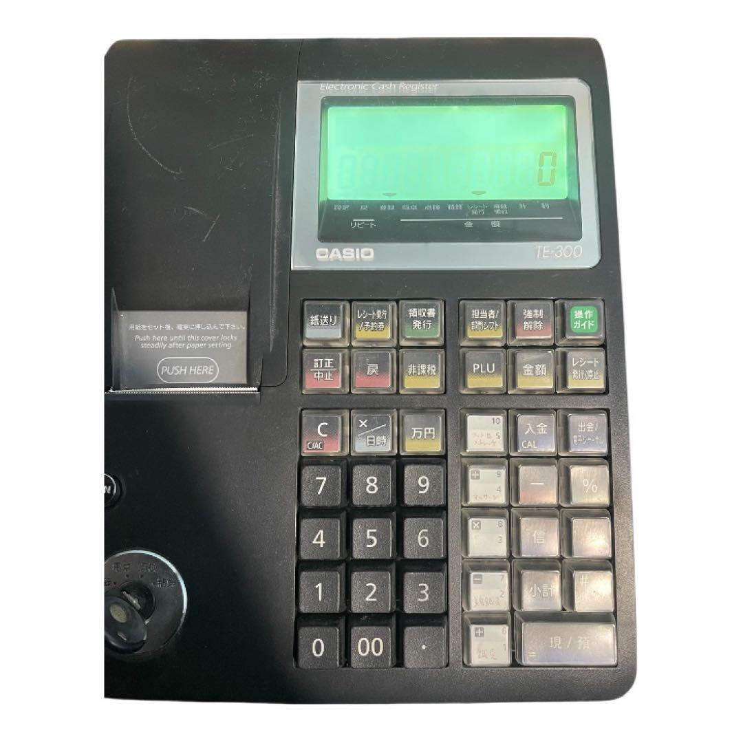 CASIO 電子レジスター TE-300 ドロア付 動作品 現状