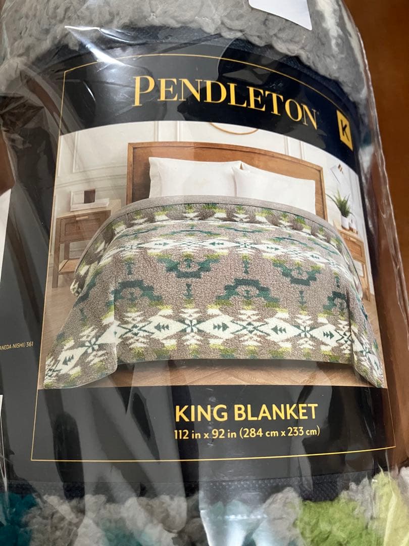 新品　コストコ　PENDLETON キング　ブランケット グレー