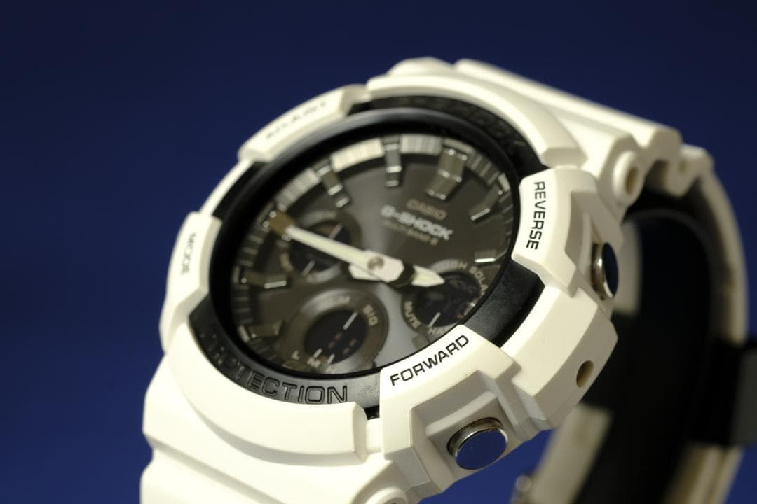 【良品】G-SHOCK GAW-100B 電波ソーラー／ビッグケース (131)