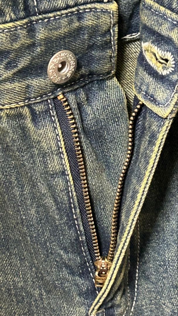 アケリコ オールインワン デニム ワンウォッシュ used加工　未使用タグ付き