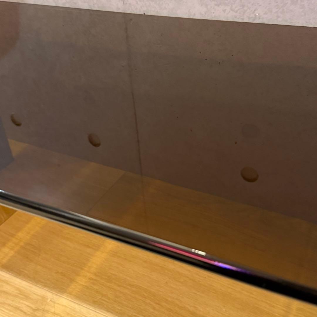 アクリルテーブル　 ローテーブル 　LLサイズ　クリアブラウン（約）幅77cm