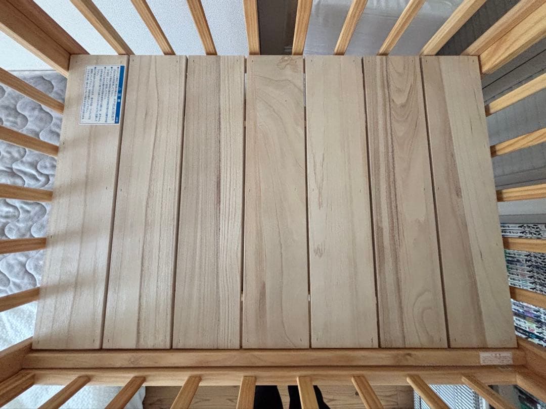 KATOJI ハイポジションミニベビーベッド アーチ ナチュラル