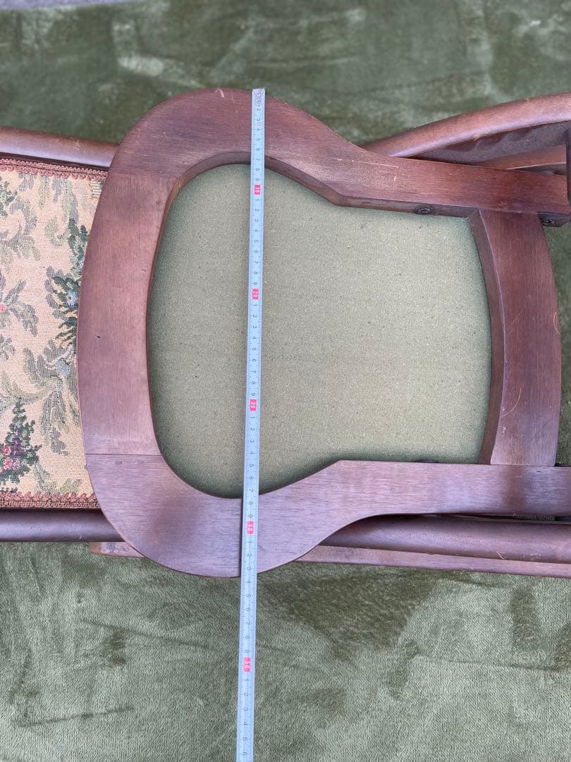 ロココ調 ロッキングチェア 折りたたみ 折り畳み コブラン織り 送料無料