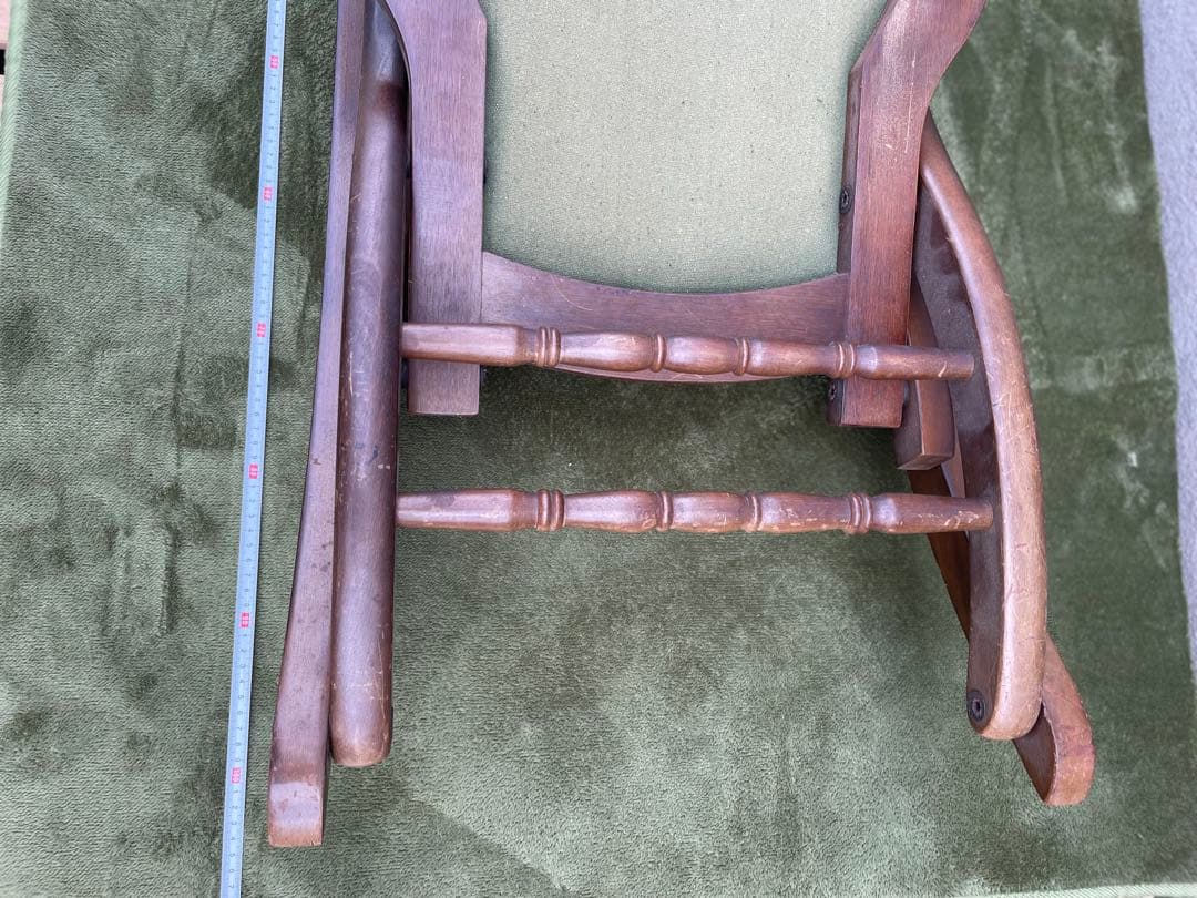 ロココ調 ロッキングチェア 折りたたみ 折り畳み コブラン織り 送料無料