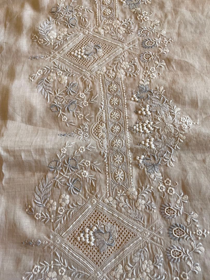 汕頭　スワトウ　SWATOW　手刺繍刺繍　テーブルクロス　希少