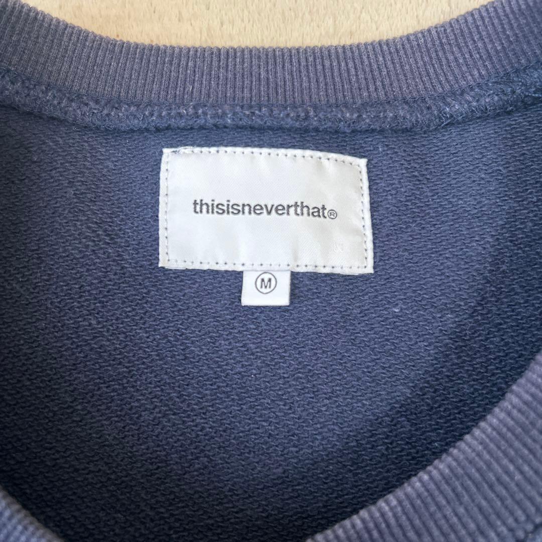 thisisneverthat ネバザ トレーナー スウェット ネイビー 紺