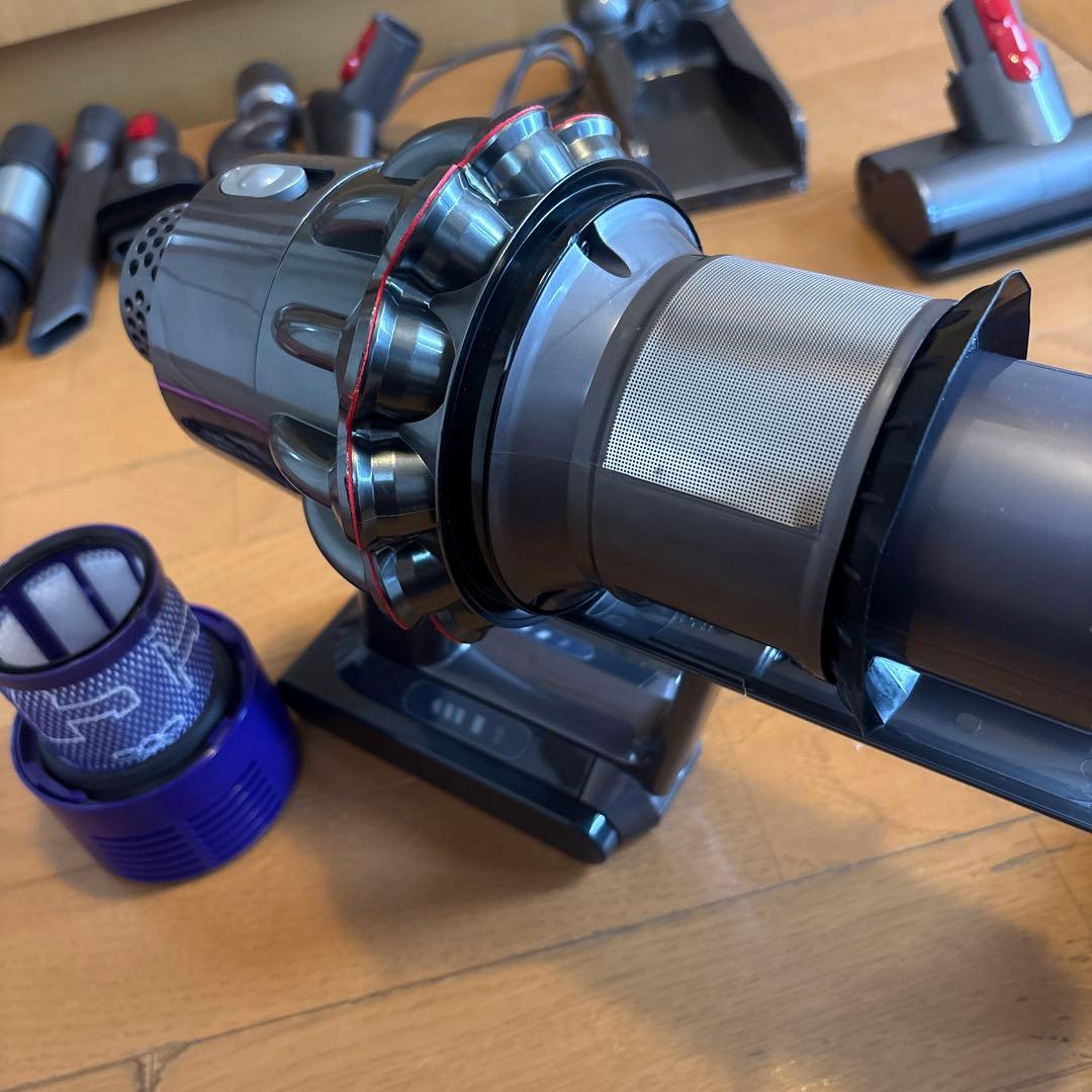 Dyson SV12分解清掃、バッテリー、エアフィルター、トリガーロック新品