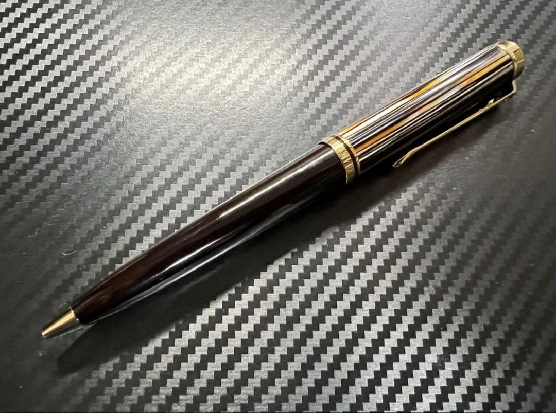 ペリカン 未使用に近い K800 トートイス 茶縞 ボールペン