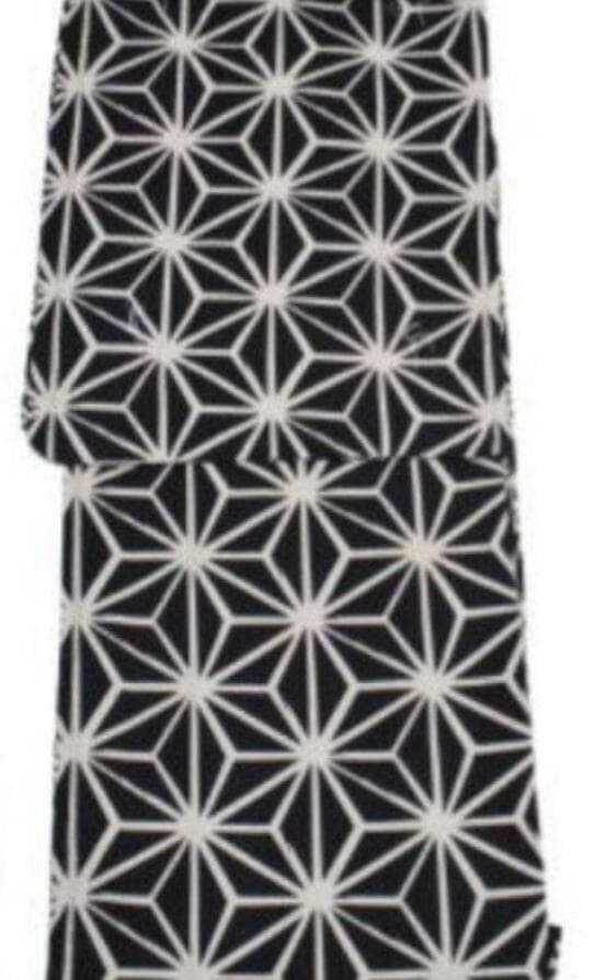 ■最高級しじら織浴衣 麻の葉黒■反物染め抜きの抜染■着物着用可■涼し綿麻浴衣■