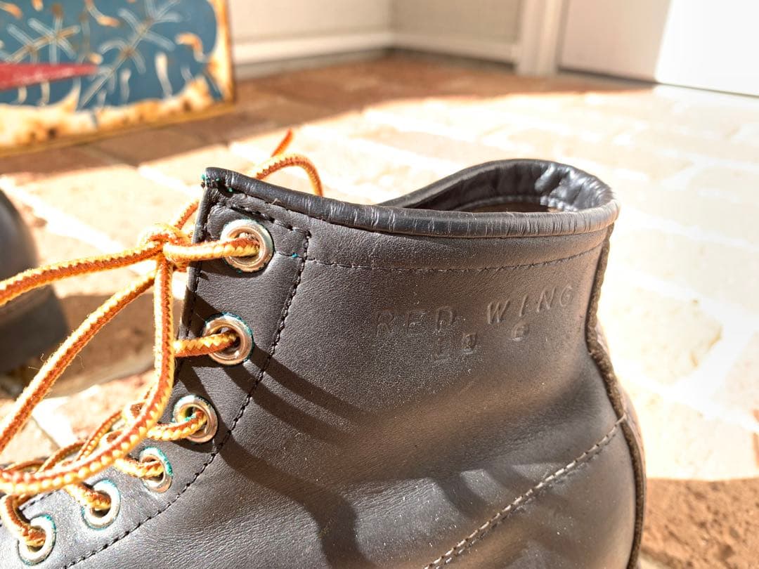 ヴィンテージRED WING /アイリッシュ… /黒/ビブラムソール/ 61/2