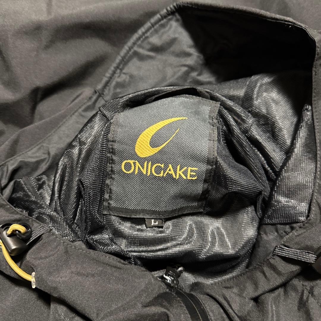 ONICAKE レインウェア L ブラック/グレー上下セット