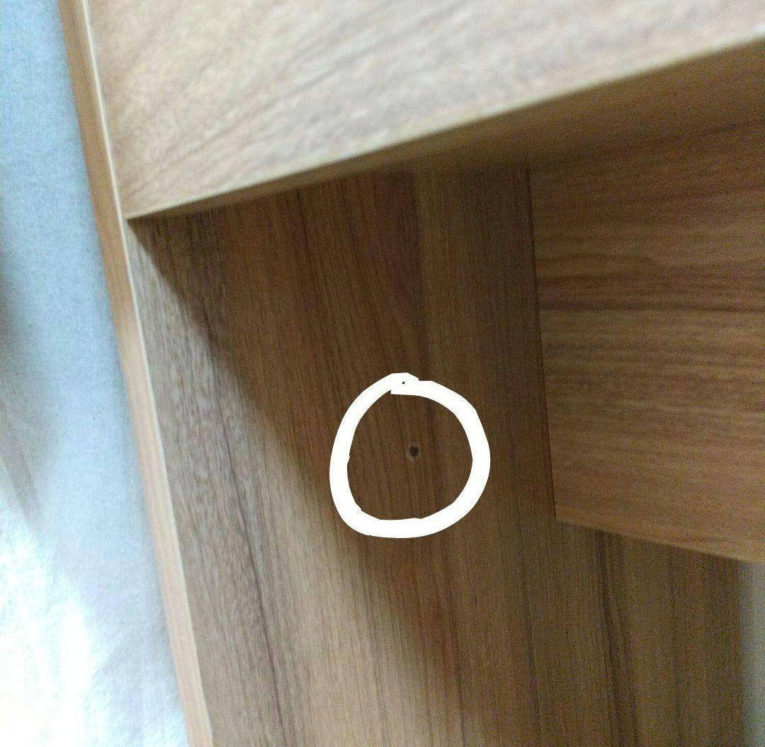 木目調ドレッサー（スツール別売有）