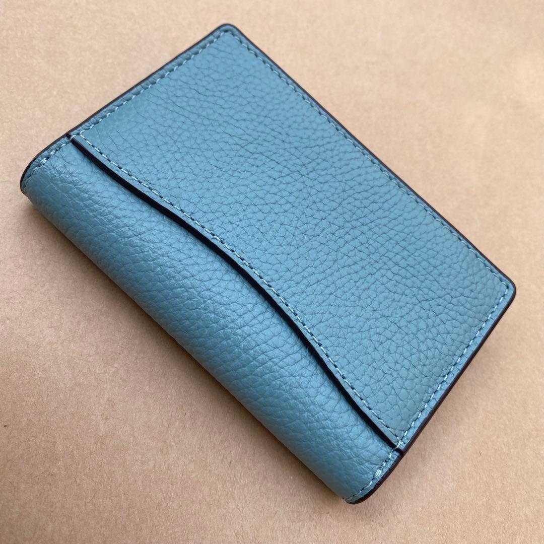 カードケース　定期入れ　名刺入れ　アクア