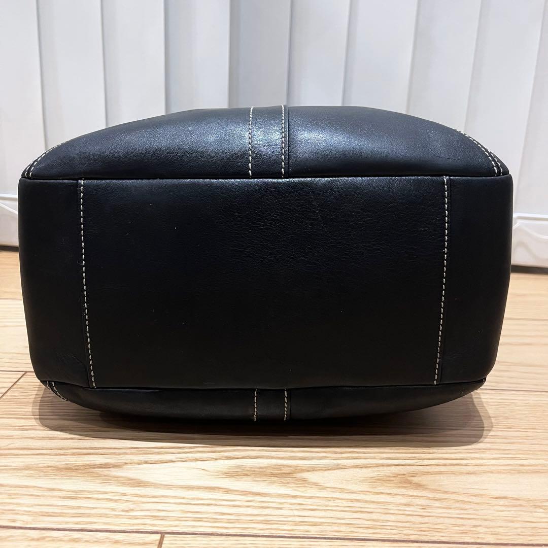 極美品　コーチ　11285 ハンドバッグ　エルゴ　レザー　ブラック　黒