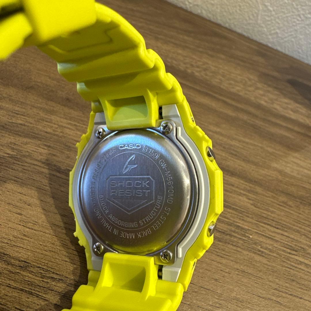G-SHOCK ソーラー デジタル腕時計 イエロー　美品
