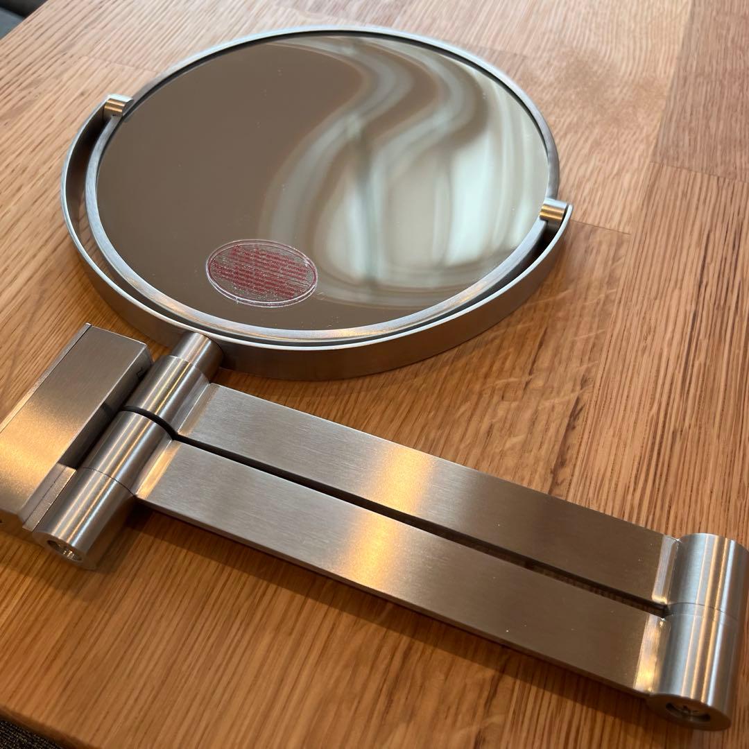 ZACK ザック 40109 壁付け ミラー 3倍 ステンレス ヘアライン仕上げ