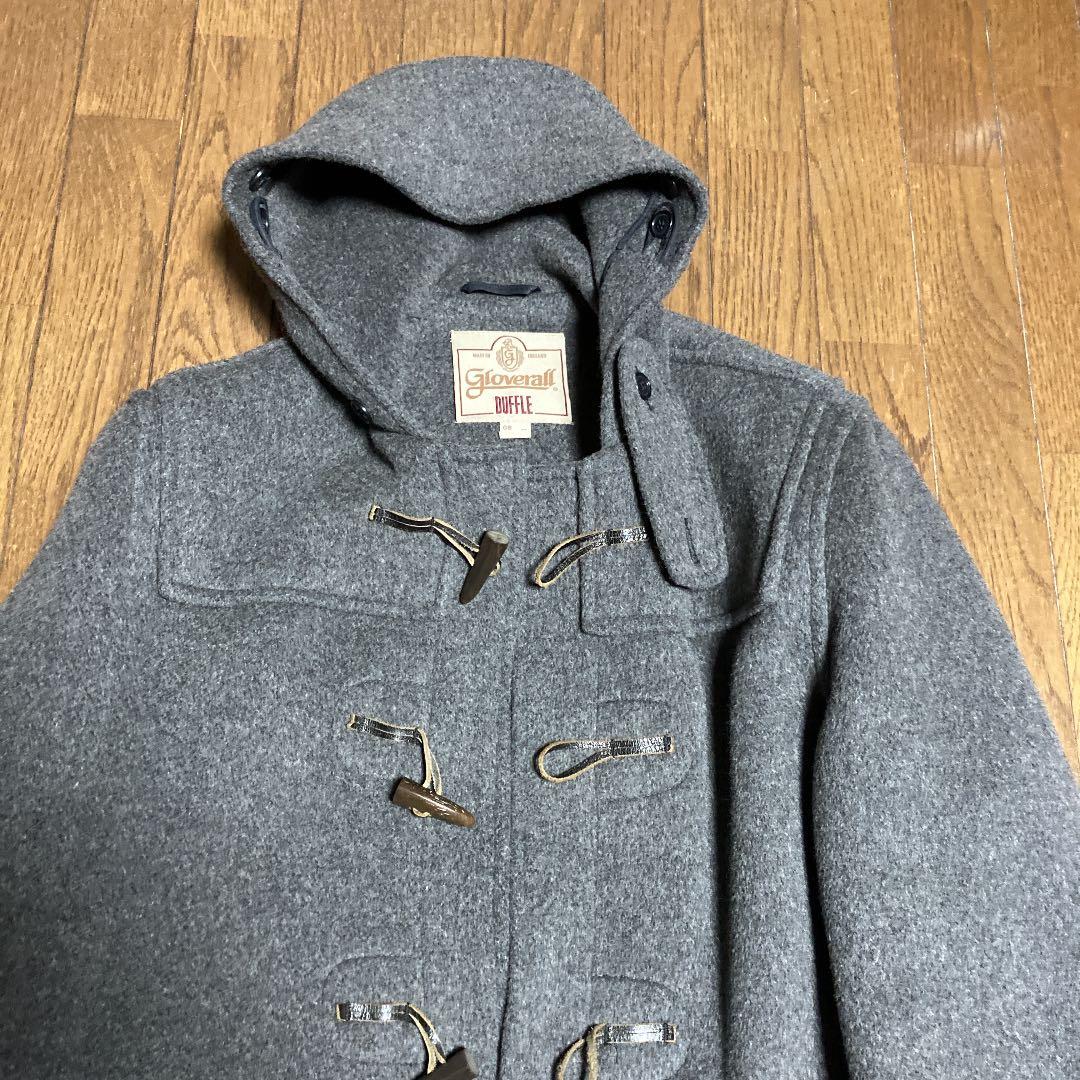 希少　グローバーオール　英国製ダッフルコート 一枚仕立て　ミディアムグレー　42