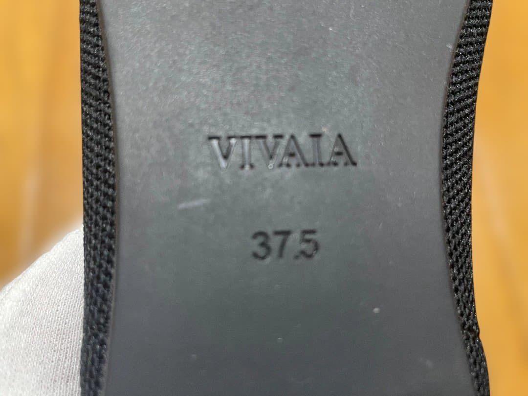 VIVAIA ポインテッドトゥ リボン付 ローファー 37.5